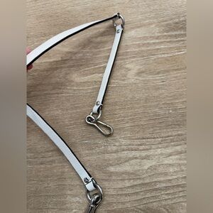 Coach white leather purse strap